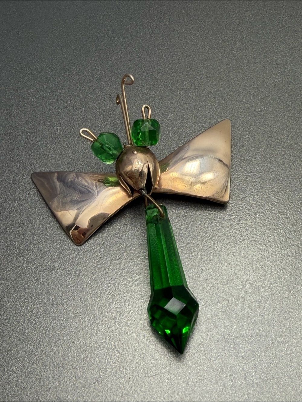 Vintage Art Deco Dragon Fly Czech  #cz145